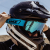 GOGLE cross quad IMX ENDURANCE RACE BLACK MATT/BLUE - Szyba IRIDIUM BLUE + Clear